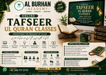 Tafseer Quran classes online at Al Burhan Academy