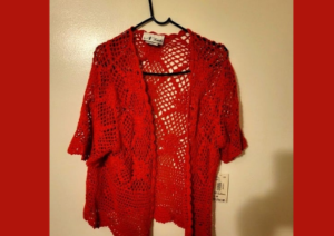 "Girls stylish warm red sweater with G initial, cozy knitted fabric, long sleeves, and a trendy fit – ideal for winter wear." "Red is the color of confidence – and this sweater proves it!"