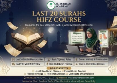 Last 20 Surahs Hifz Course Online for Quran Memorization