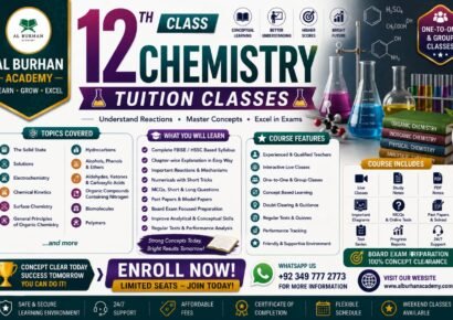12th Class Chemistry Easy Expert Online Tuition