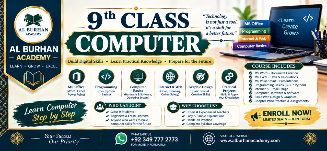 9th Class Computer Science